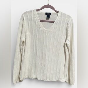 100% Cotton Brooks BrothersV Neck Sweater
